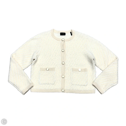 Cardigan By St. John In Cream, Size: Xl