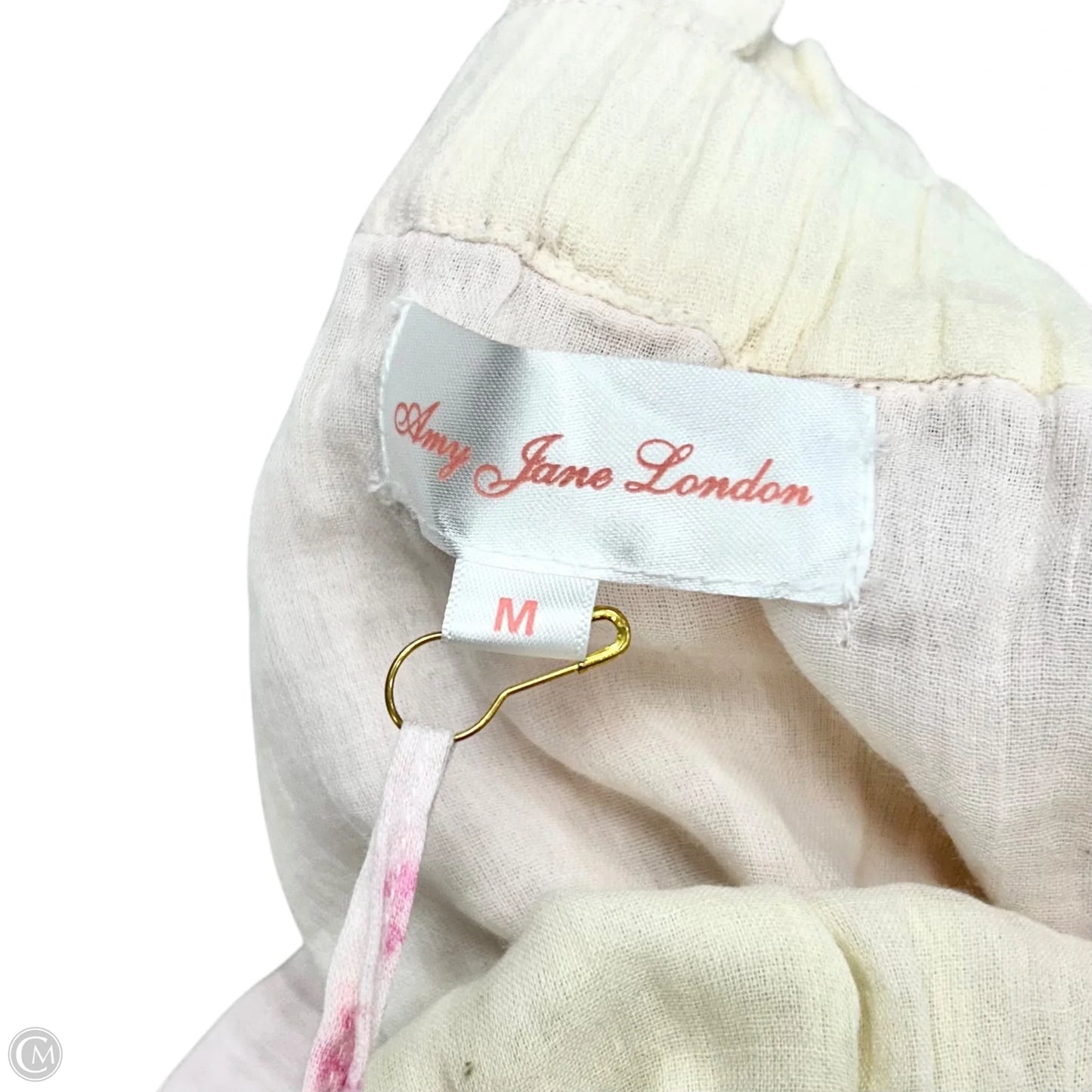 Skirt Set 2pc By Amy Jane London In Pink & Yellow, Size: M