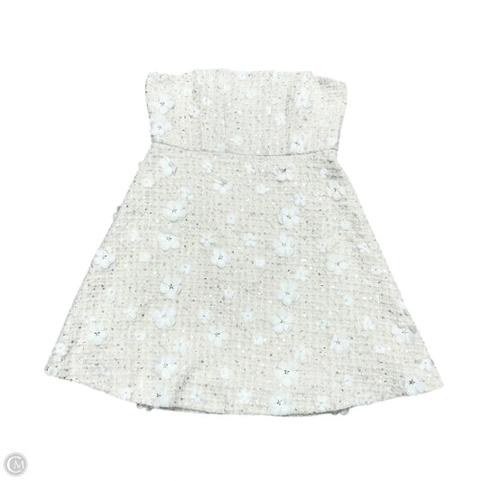 Dress Party Short By Anthropologie In Ivory, Size: Xl