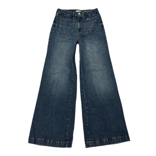 Jeans Wide Leg By Good American In Blue Denim, Size: 6