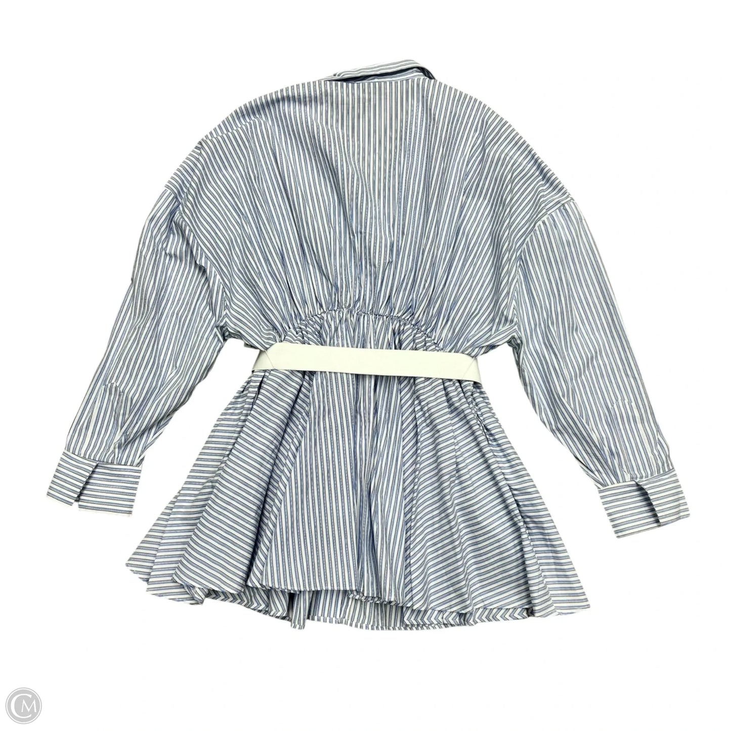 Dress Work By Stile In Blue & White, Size: M