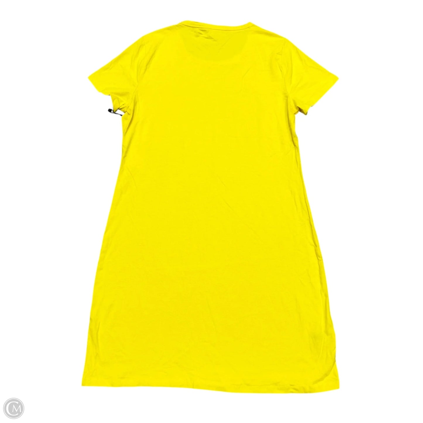 Dress Casual Short By Calvin Klein In Yellow, Size: L