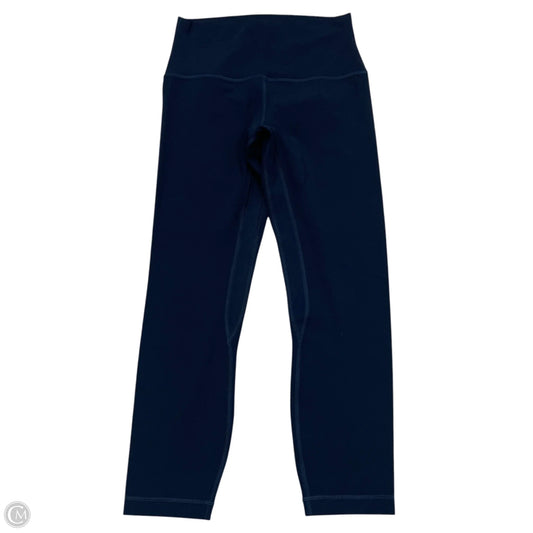 Athletic Leggings Capris By Lululemon In Navy, Size: S