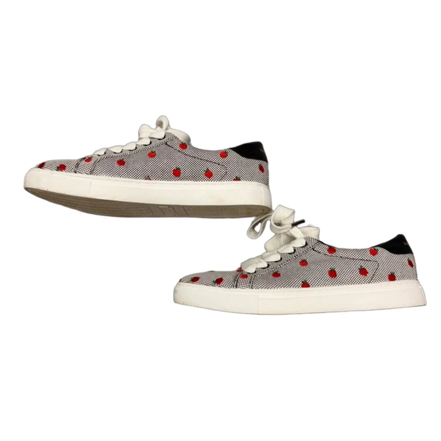 Shoes Designer By Kate Spade In Black & Red, Size: 7.5