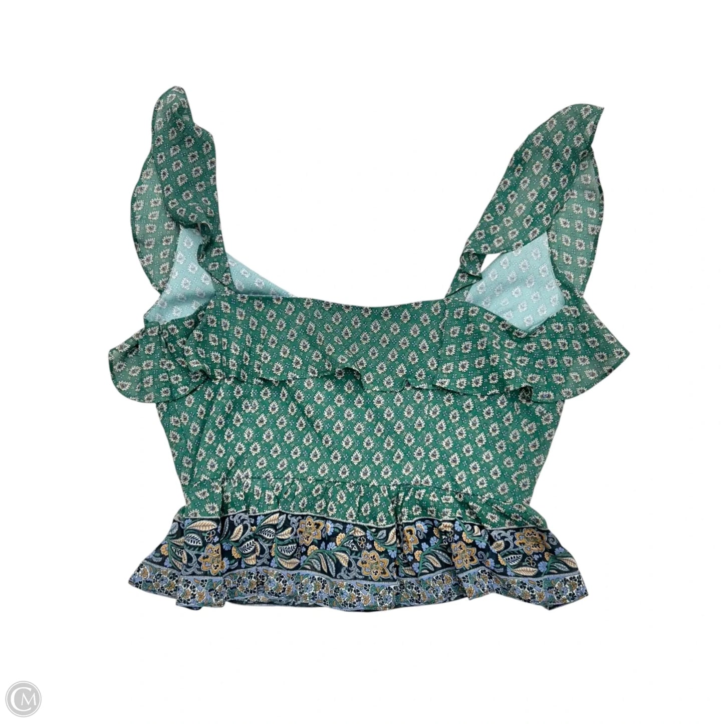 Blouse Sleeveless By Veronica Beard In Green, Size: Xs