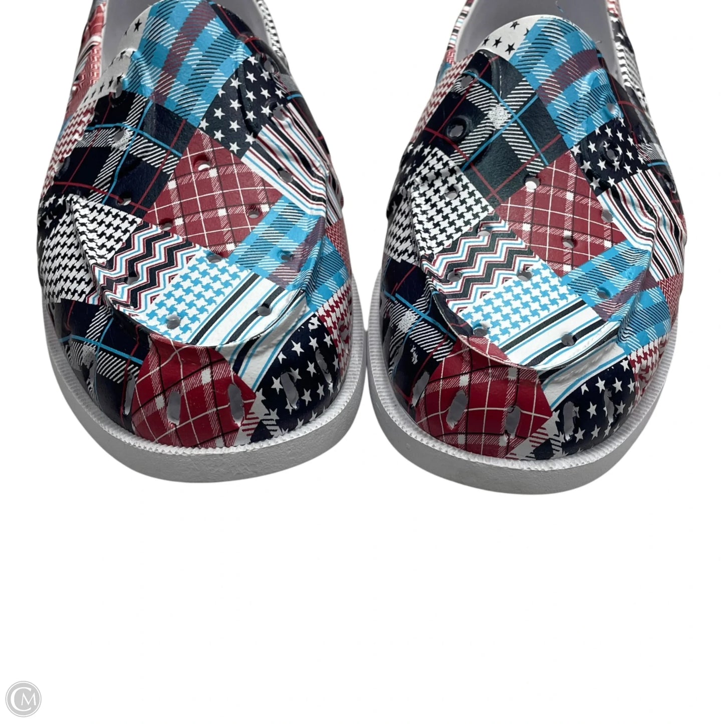 Shoes Flats By Sperry In Blue & Red & White, Size: 9