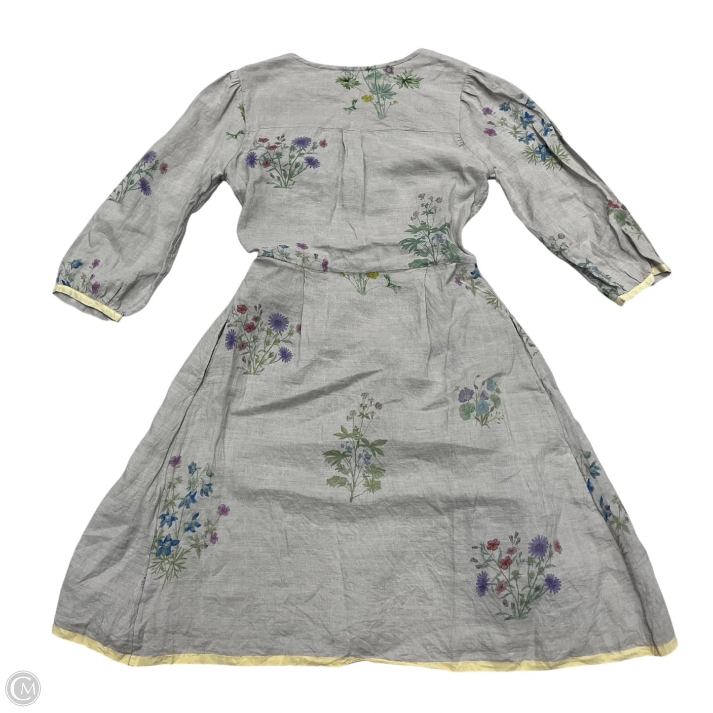 Dress Casual Midi By Manan In Grey, Size: Xs