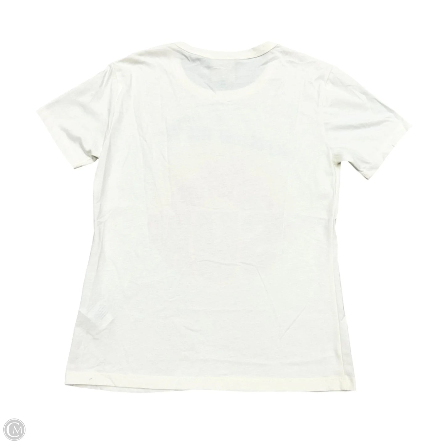 Top Short Sleeve By Farm Rio In White & Yellow, Size: Xs