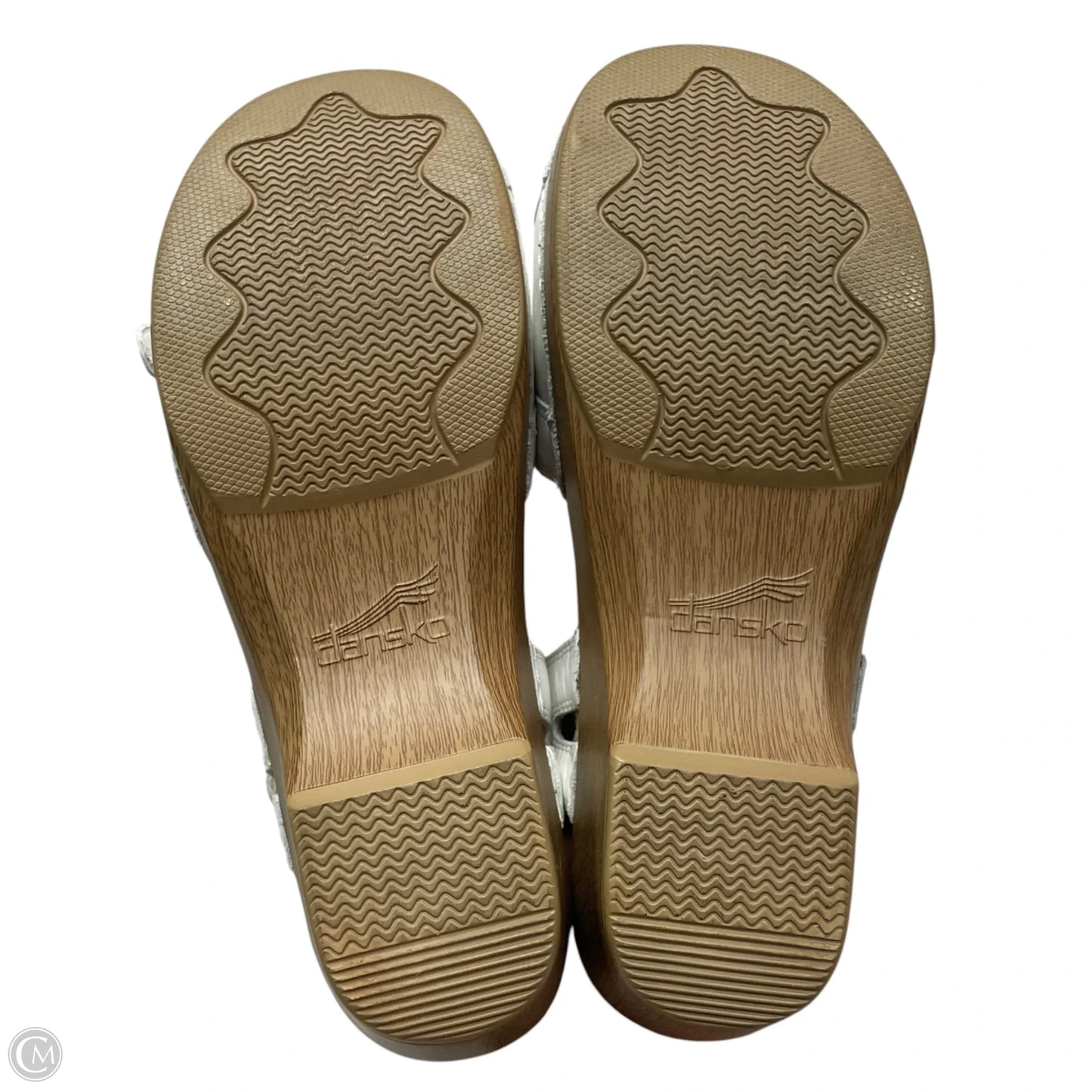Sandals Heels Block By Dansko In White, Size: 6.5