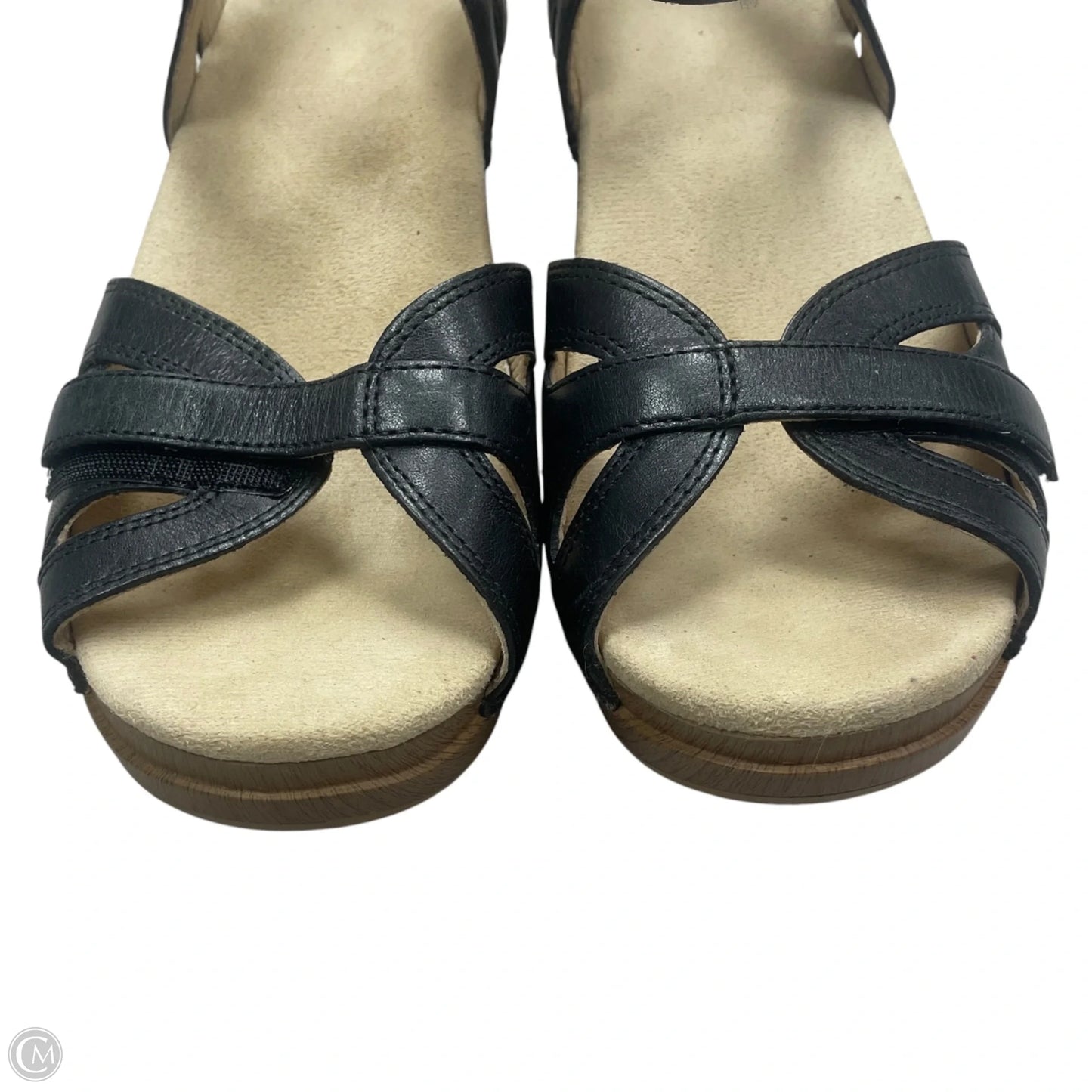 Sandals Heels Block By Dansko In Black, Size: 7.5