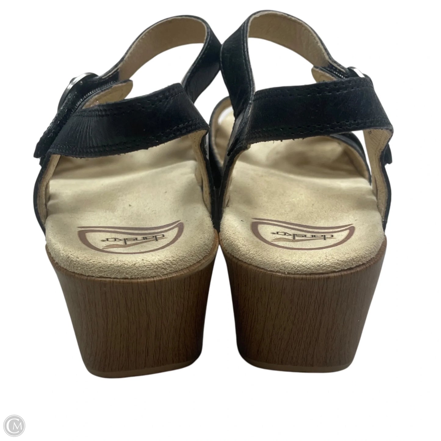 Sandals Heels Block By Dansko In Black, Size: 7.5