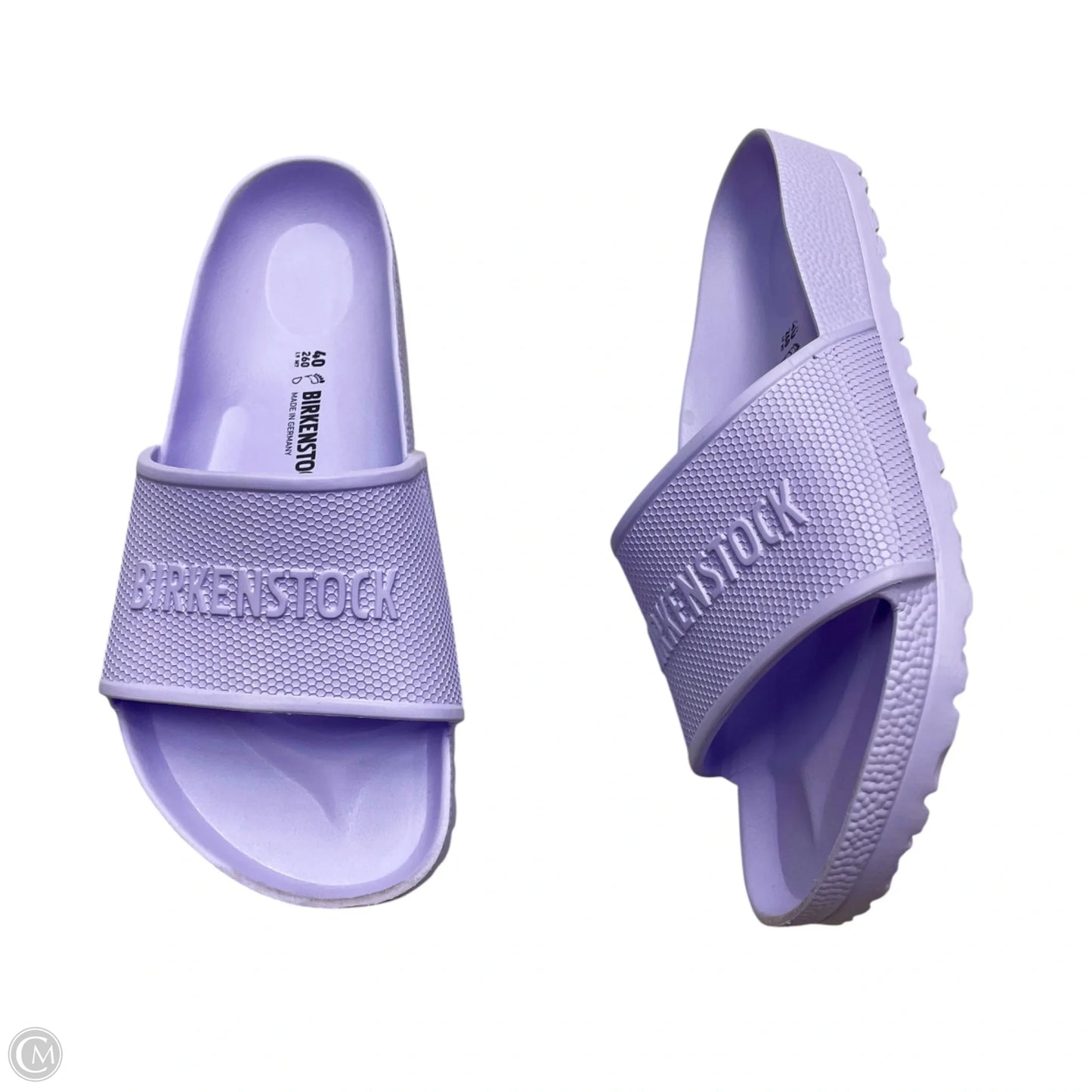 Sandals Flats By Birkenstock In Purple, Size: 9