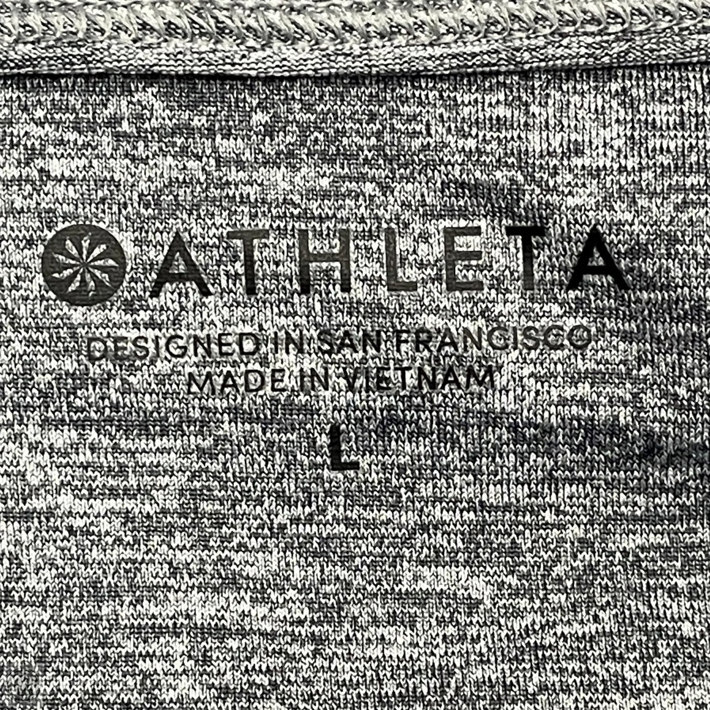 Athletic Top Long Sleeve Hoodie By Athleta In Grey, Size: L
