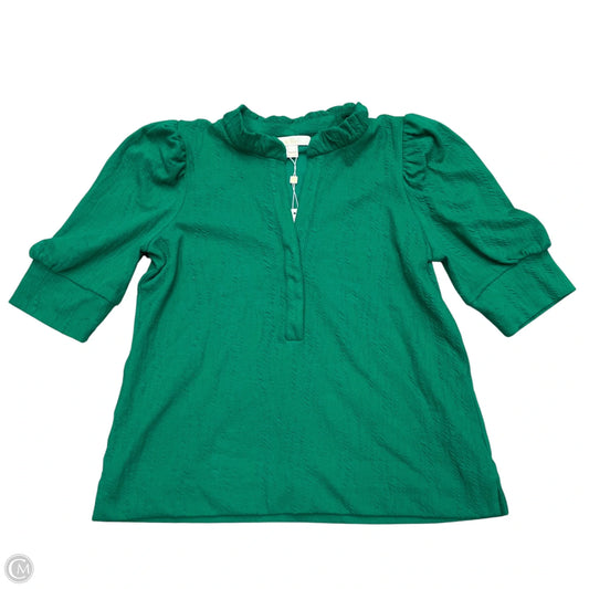 Top Short Sleeve Designer By Lilly Pulitzer In Green, Size: L