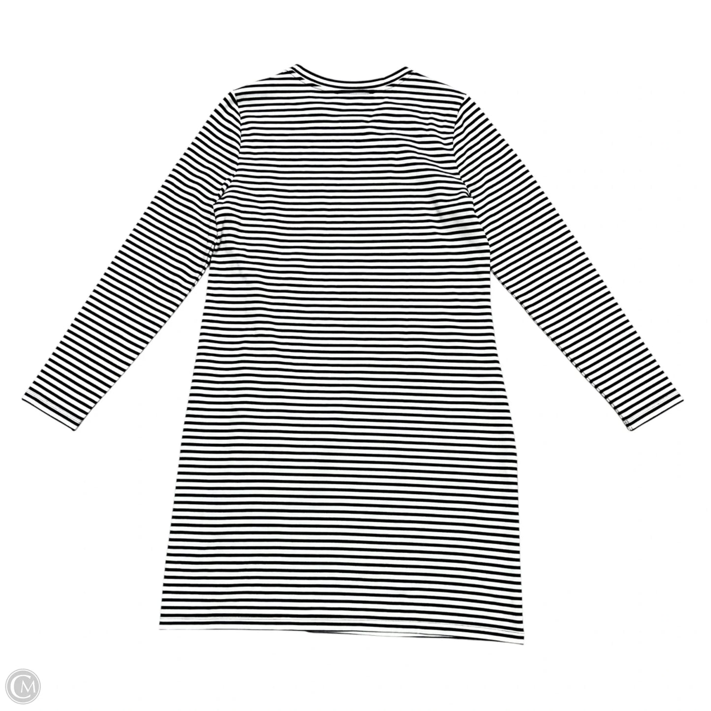 Dress Casual Midi By Loft In Black & White, Size: Mp