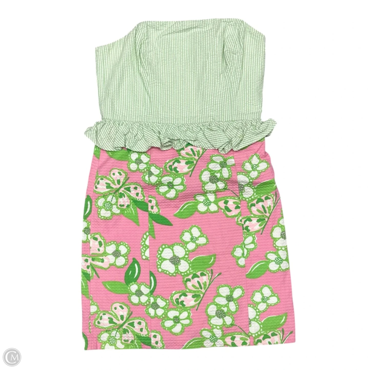 Dress Designer By Lilly Pulitzer In Green & Pink, Size: S