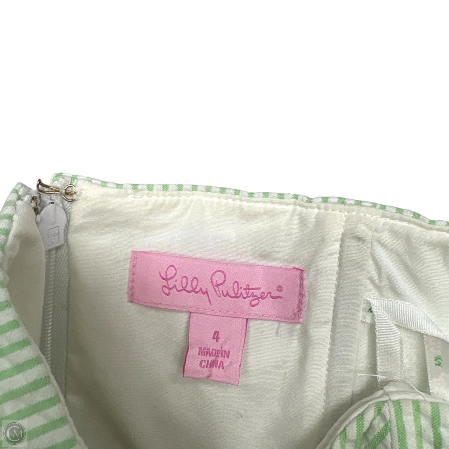 Dress Designer By Lilly Pulitzer In Green & Pink, Size: S