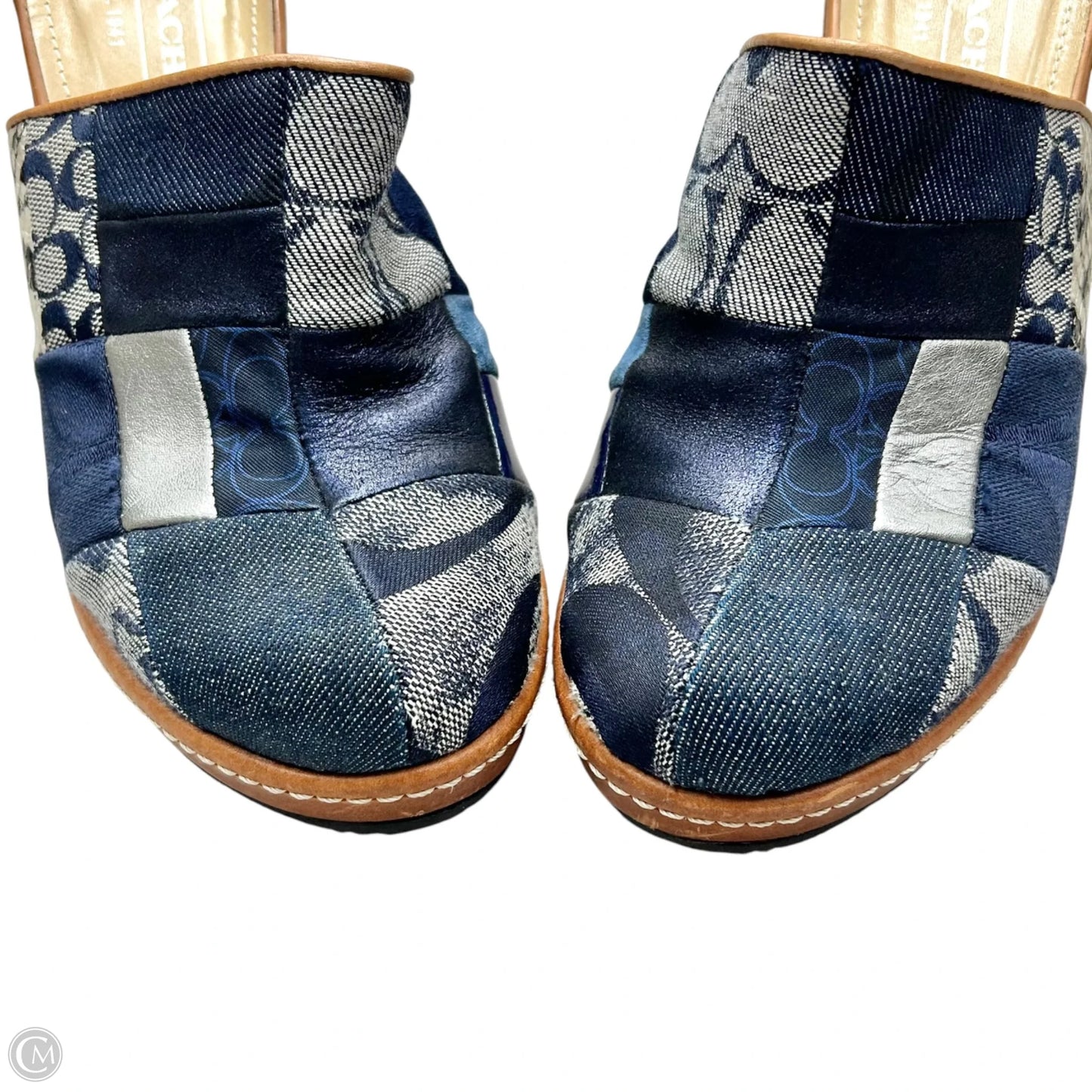 Shoes Designer By Coach In Blue Denim, Size: 6