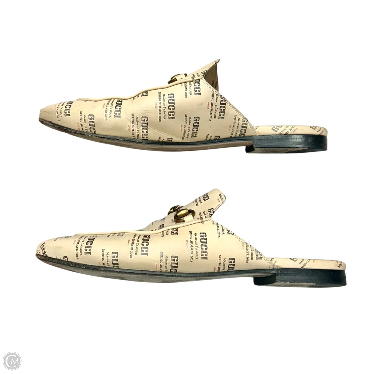 Shoes Luxury Designer By Gucci In Brown, Size: 9.5