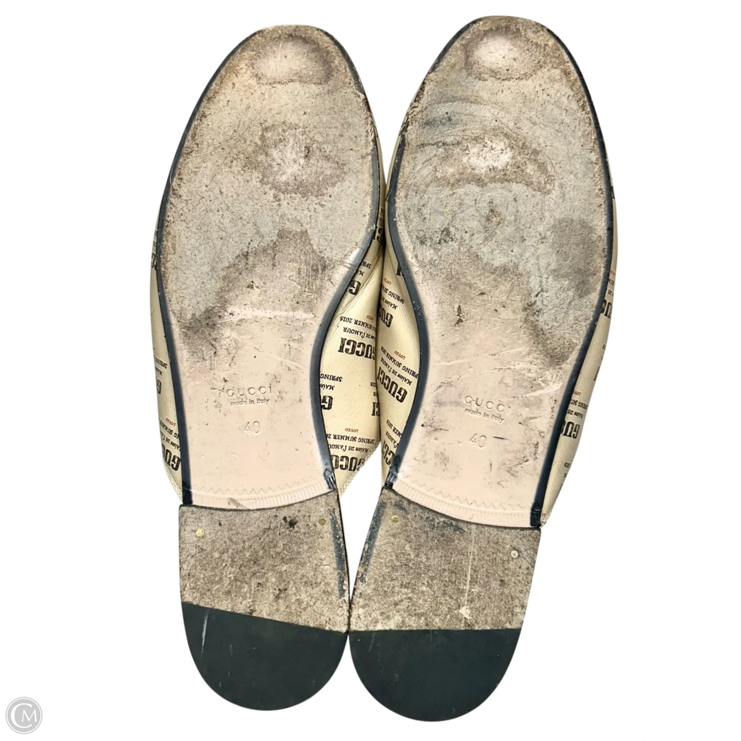 Shoes Luxury Designer By Gucci In Brown, Size: 9.5