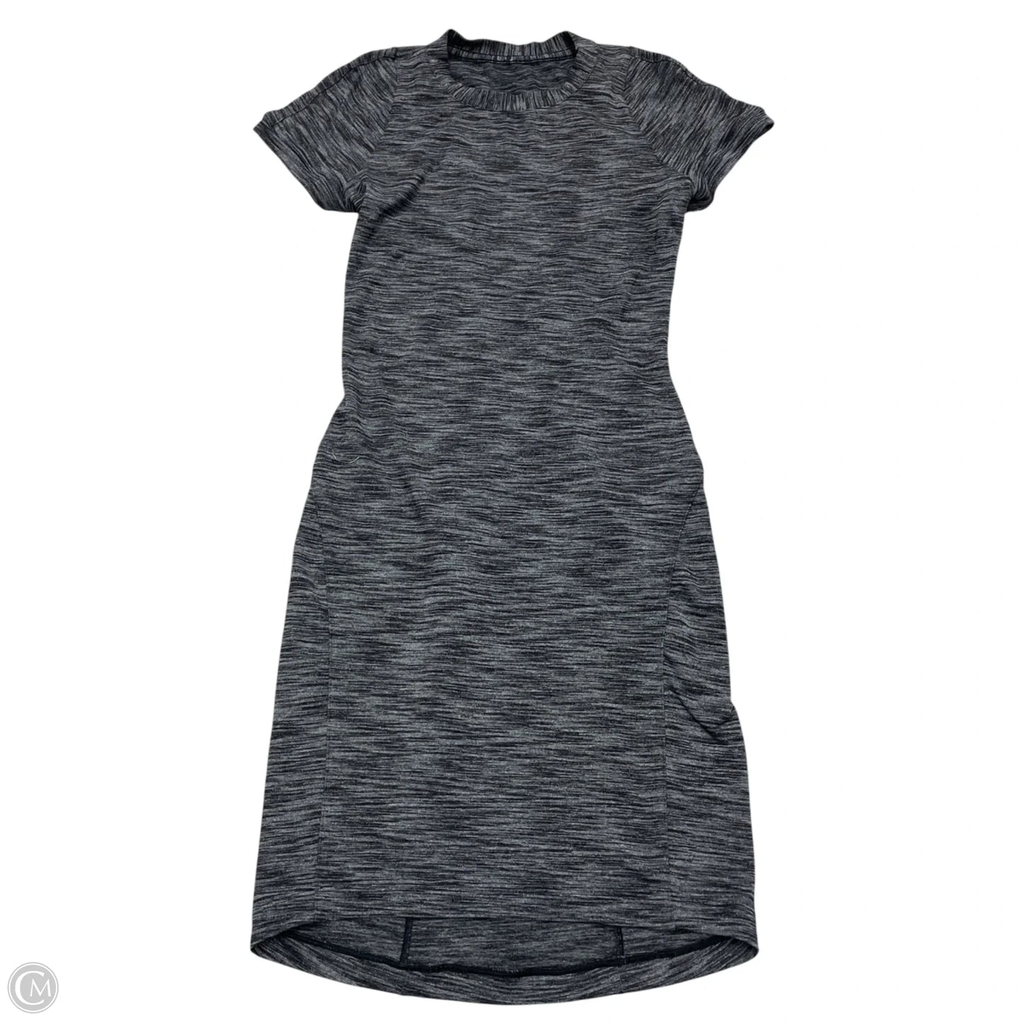 Athletic Dress By Lululemon In Black & Grey, Size: Xs