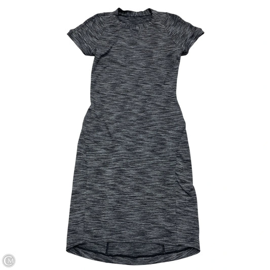 Athletic Dress By Lululemon In Black & Grey, Size: Xs