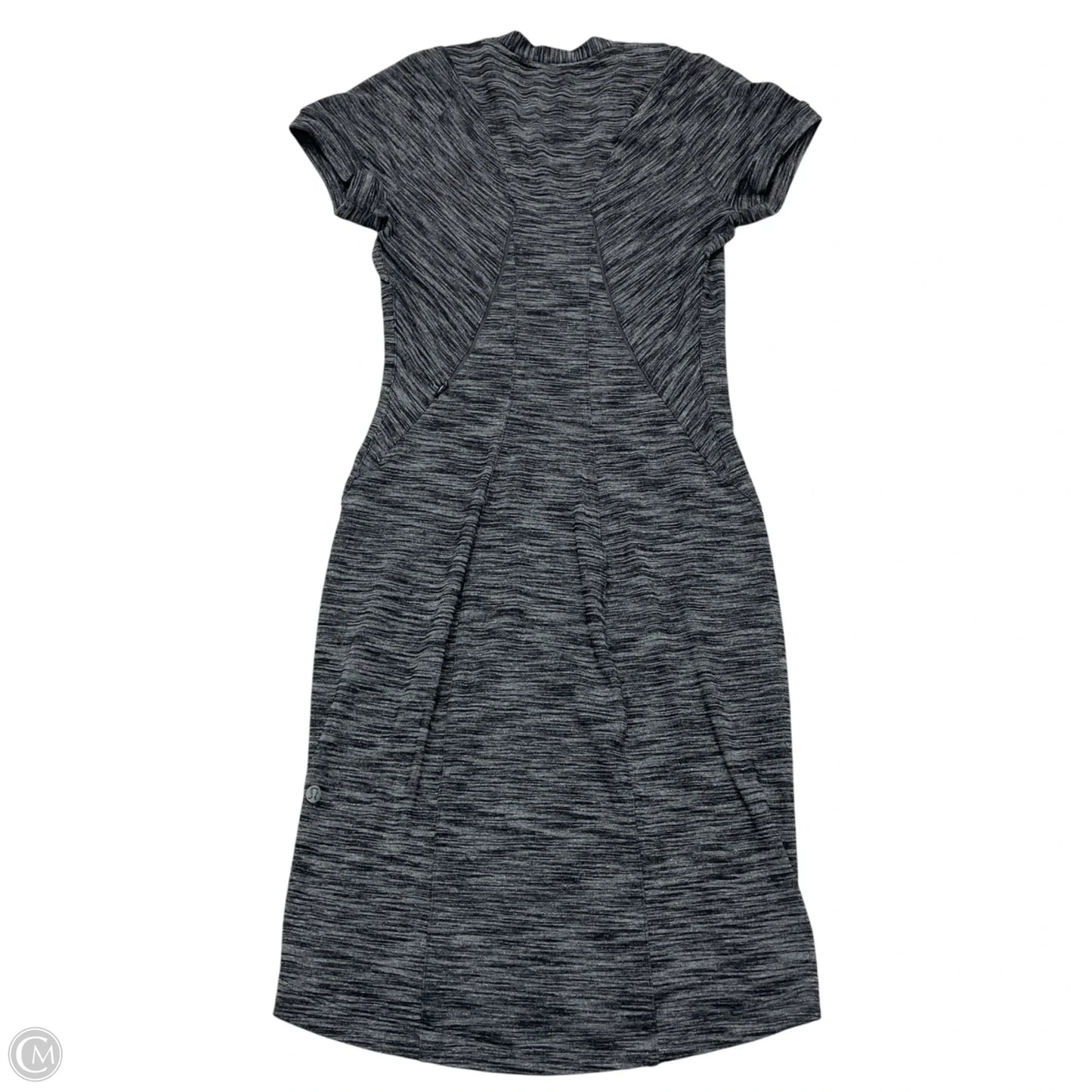 Athletic Dress By Lululemon In Black & Grey, Size: Xs