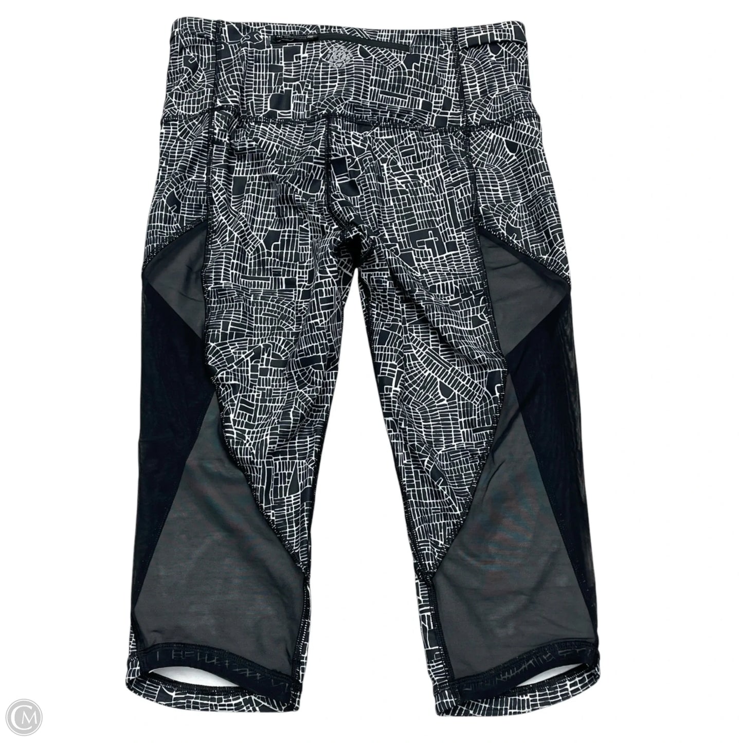 Athletic Leggings Capris By Lululemon In Black & White, Size: M