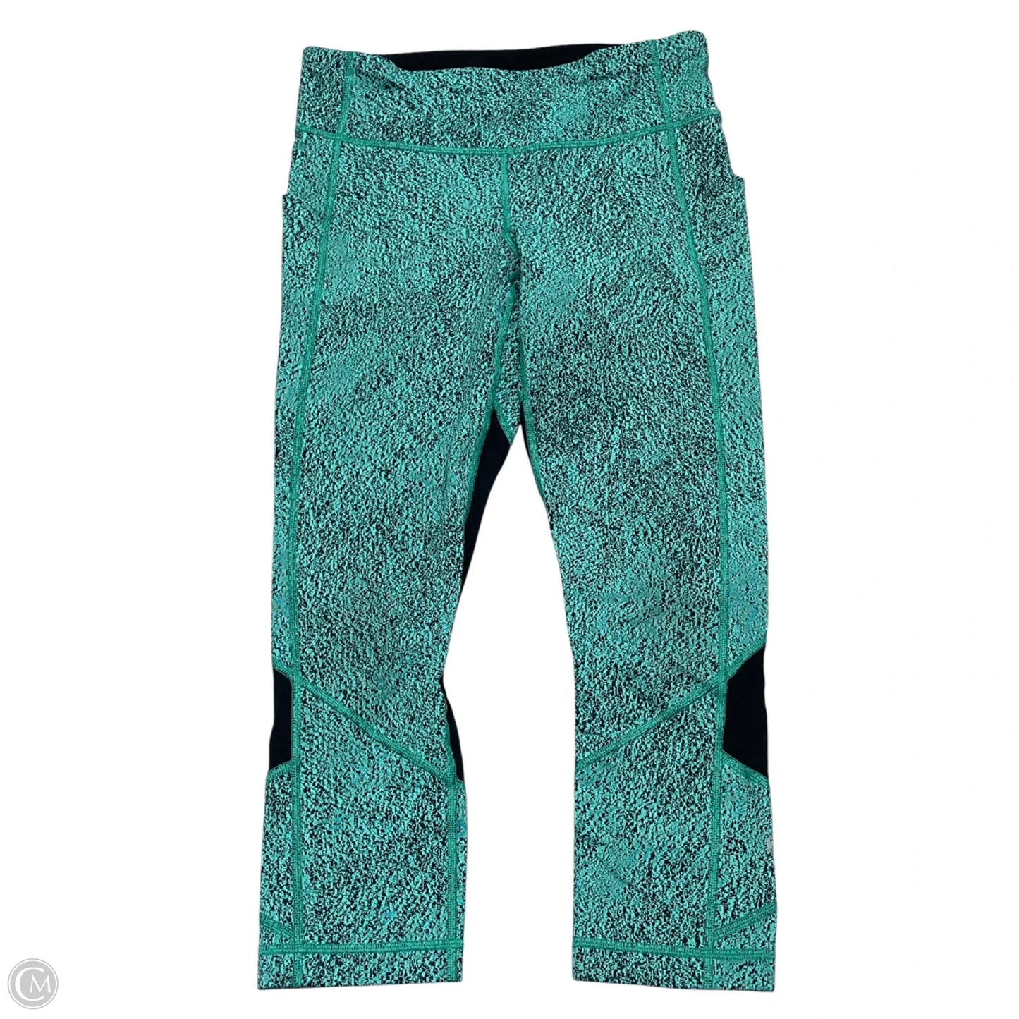 Athletic Leggings Capris By Lululemon In Aqua, Size: S