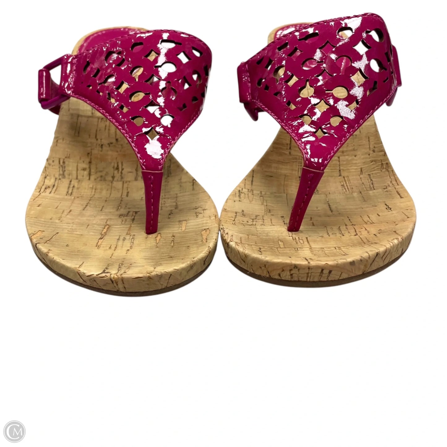 Sandals Designer By Coach In Purple, Size: 6.5