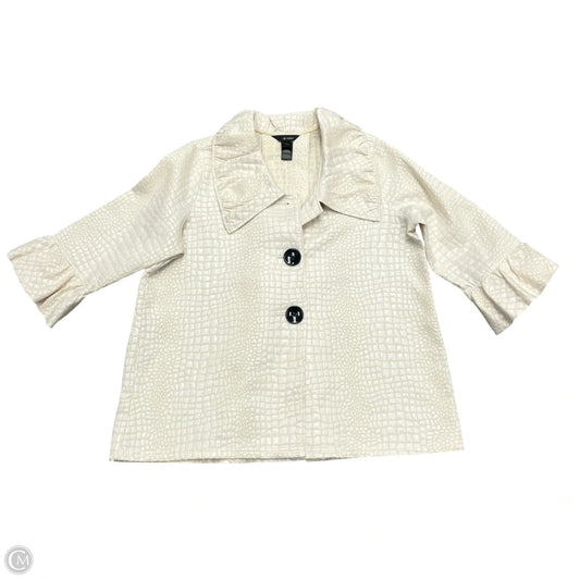 Jacket Other By Ali Miles In Cream & White, Size: Xl