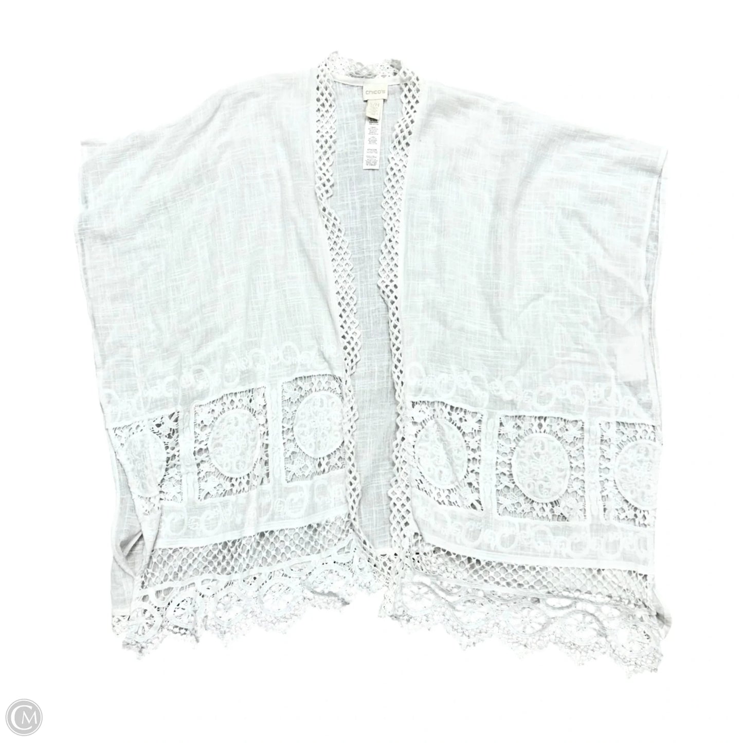 Kimono By Chicos In White, Size: S/M