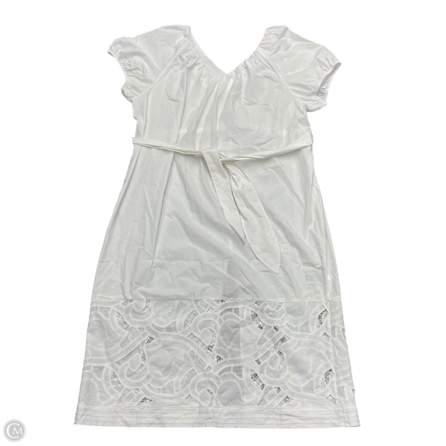 Dress Casual Midi By Banana Republic In White, Size: 1x