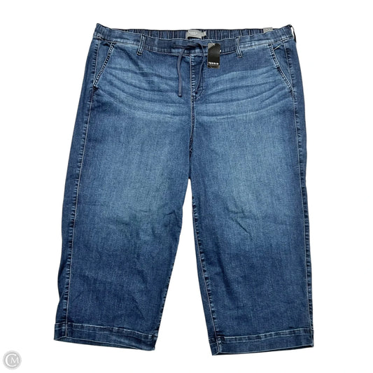 Jeans Cropped By Torrid In Blue Denim, Size: 26