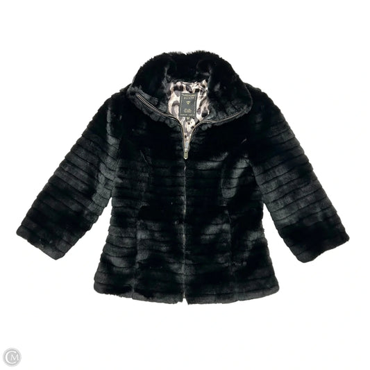Jacket Faux Fur & Sherpa By Guess In Black, Size: Xs
