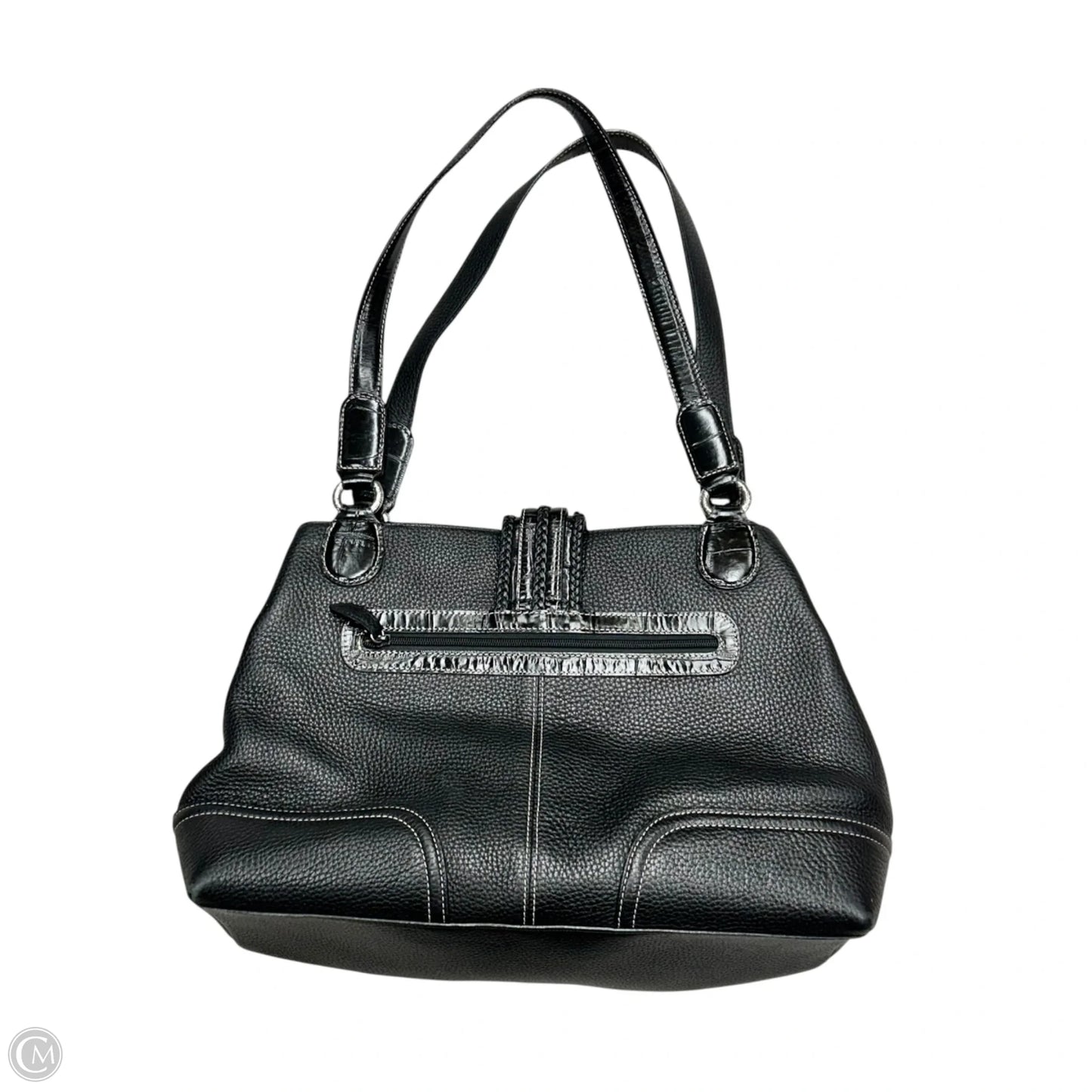 Handbag Leather By Brighton, Size: Large