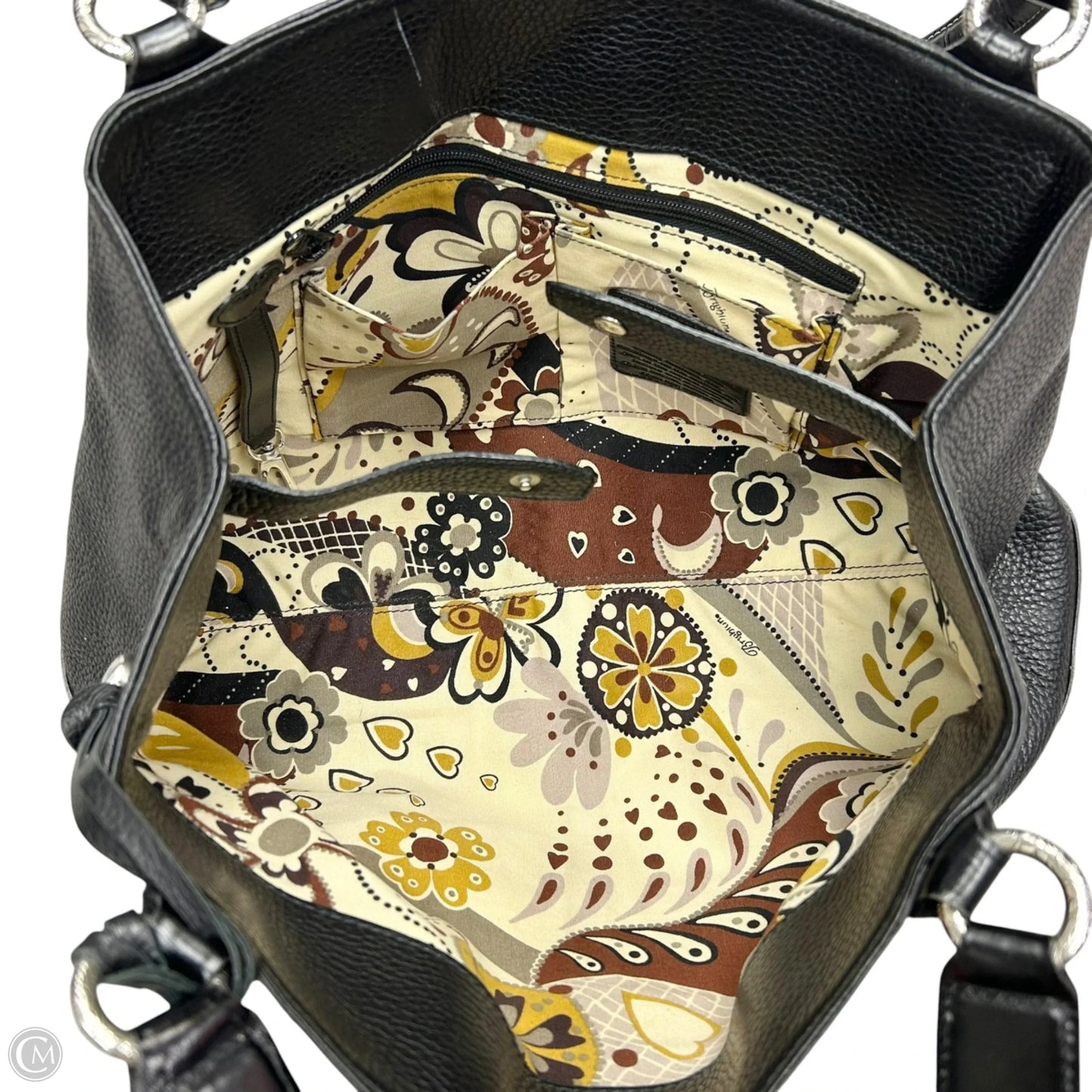 Handbag Leather By Brighton, Size: Large