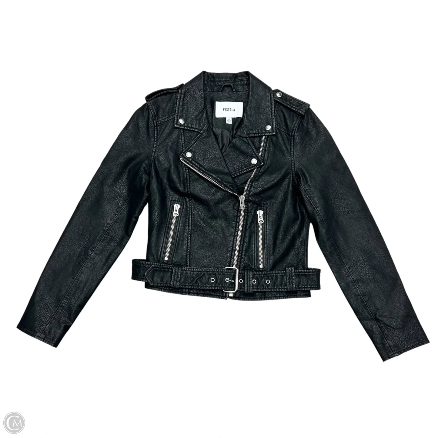 Jacket Moto By Pistola In Black, Size: M