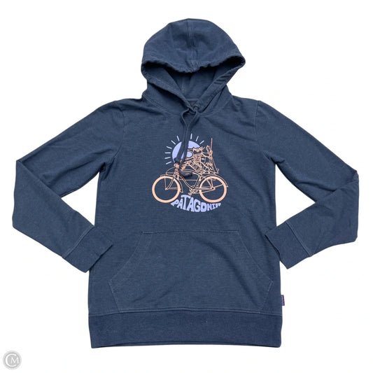 Sweatshirt Hoodie By Patagonia In Navy, Size: S