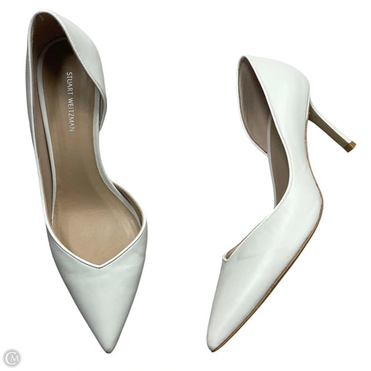 Shoes Designer By Stuart Weitzman In White, Size: 7
