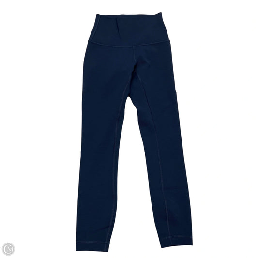 Athletic Leggings Capris By Lululemon In Navy, Size: Xs