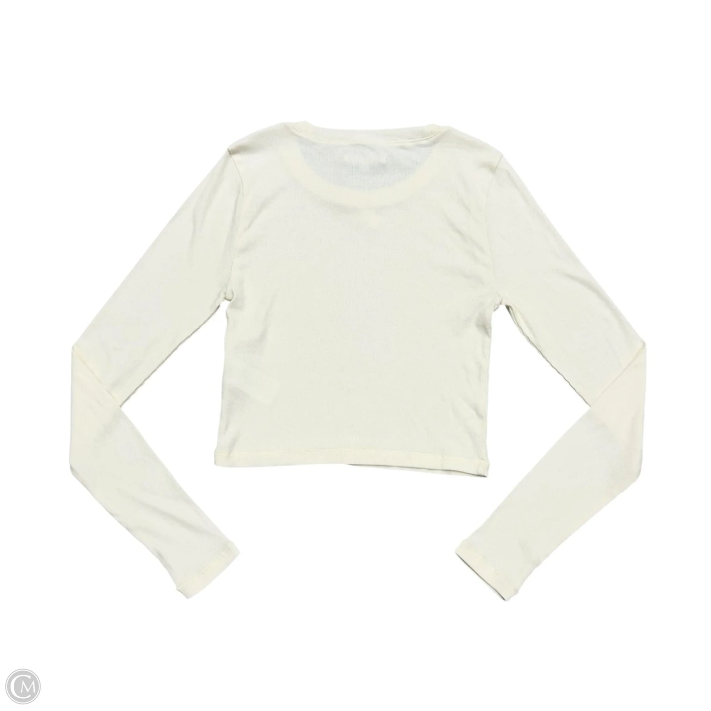 Top Long Sleeve Basic By Madewell In Cream, Size: M