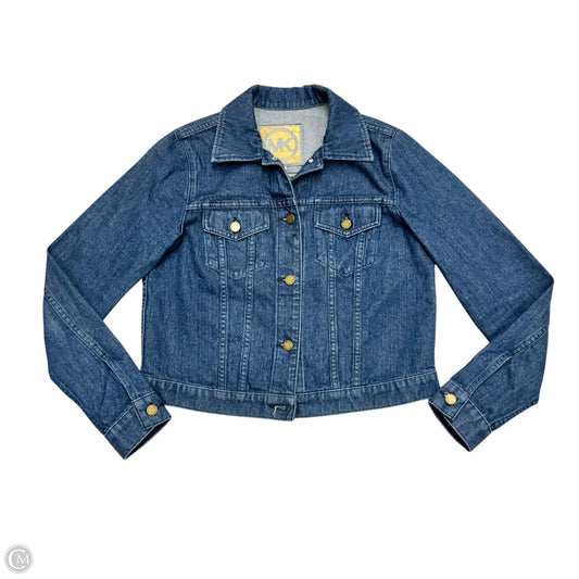 Jacket Denim By Michael By Michael Kors In Blue Denim, Size: M