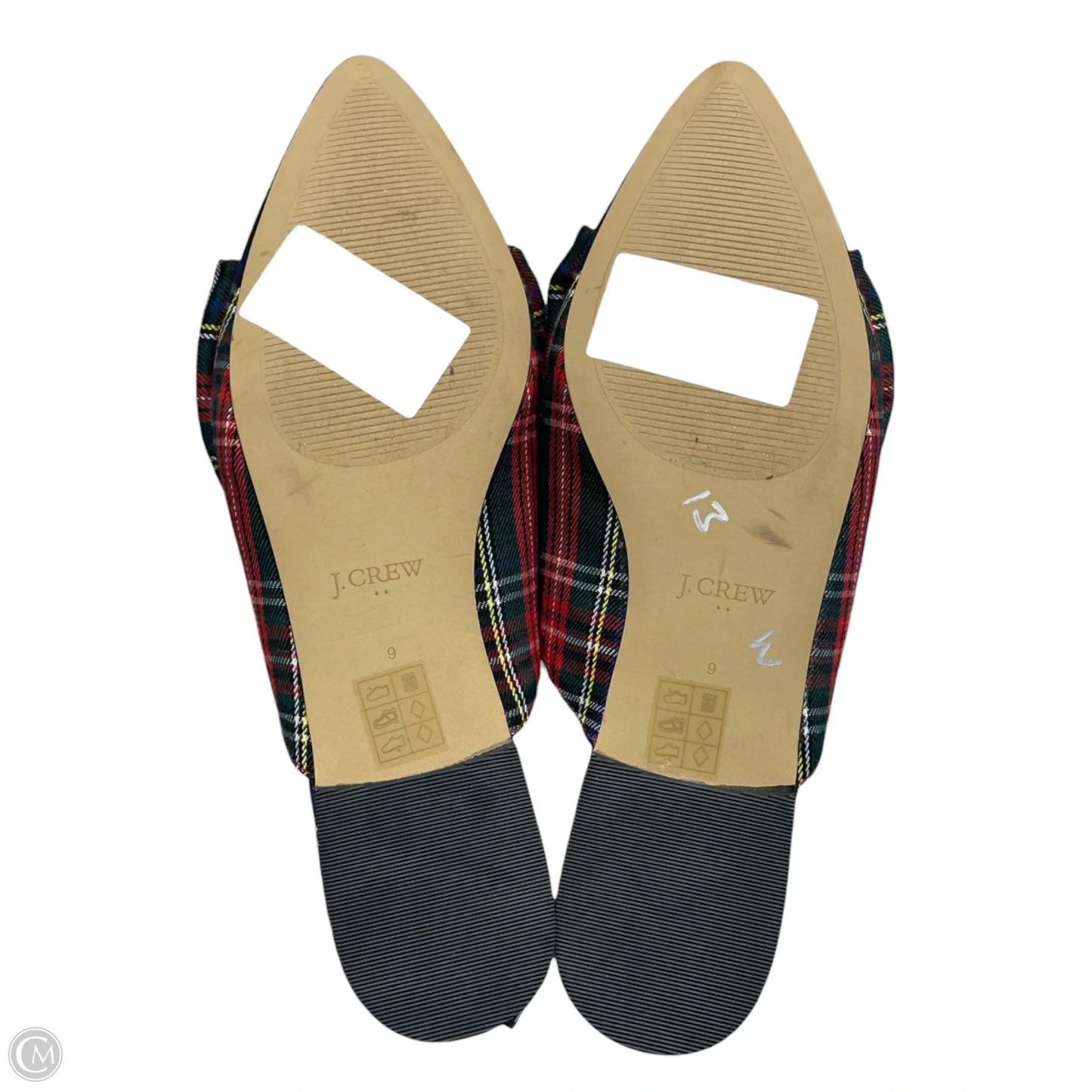 Shoes Flats By J. Crew In Plaid Pattern, Size: 9