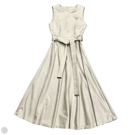 Dress Work By Calvin Klein In Beige, Size: Xs