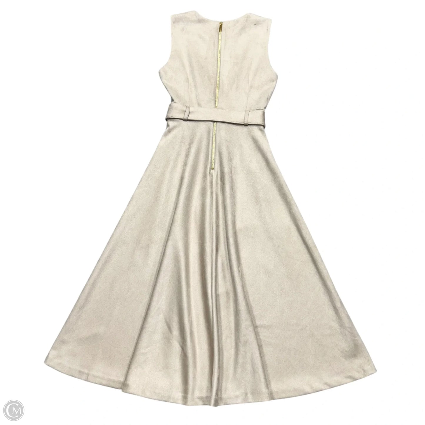 Dress Work By Calvin Klein In Beige, Size: Xs