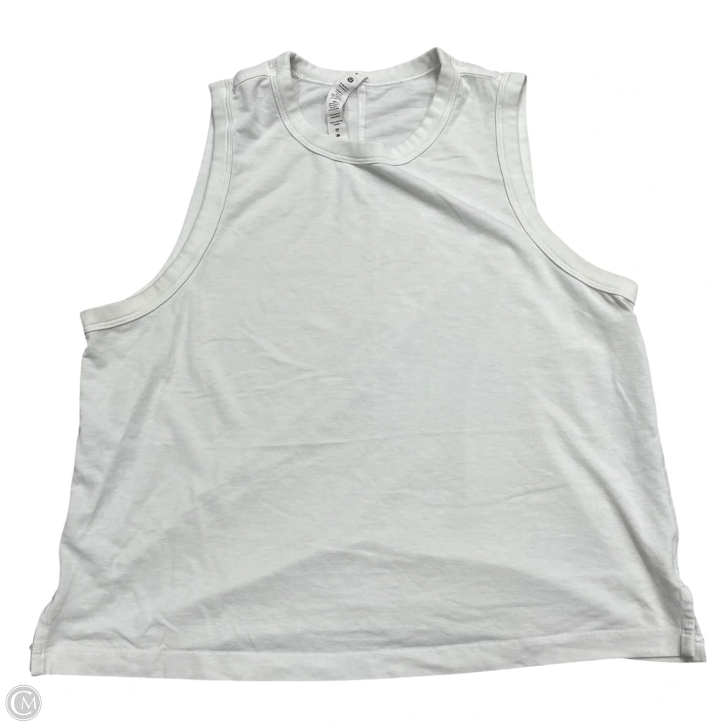 Athletic Tank Top By Lululemon In White, Size: S