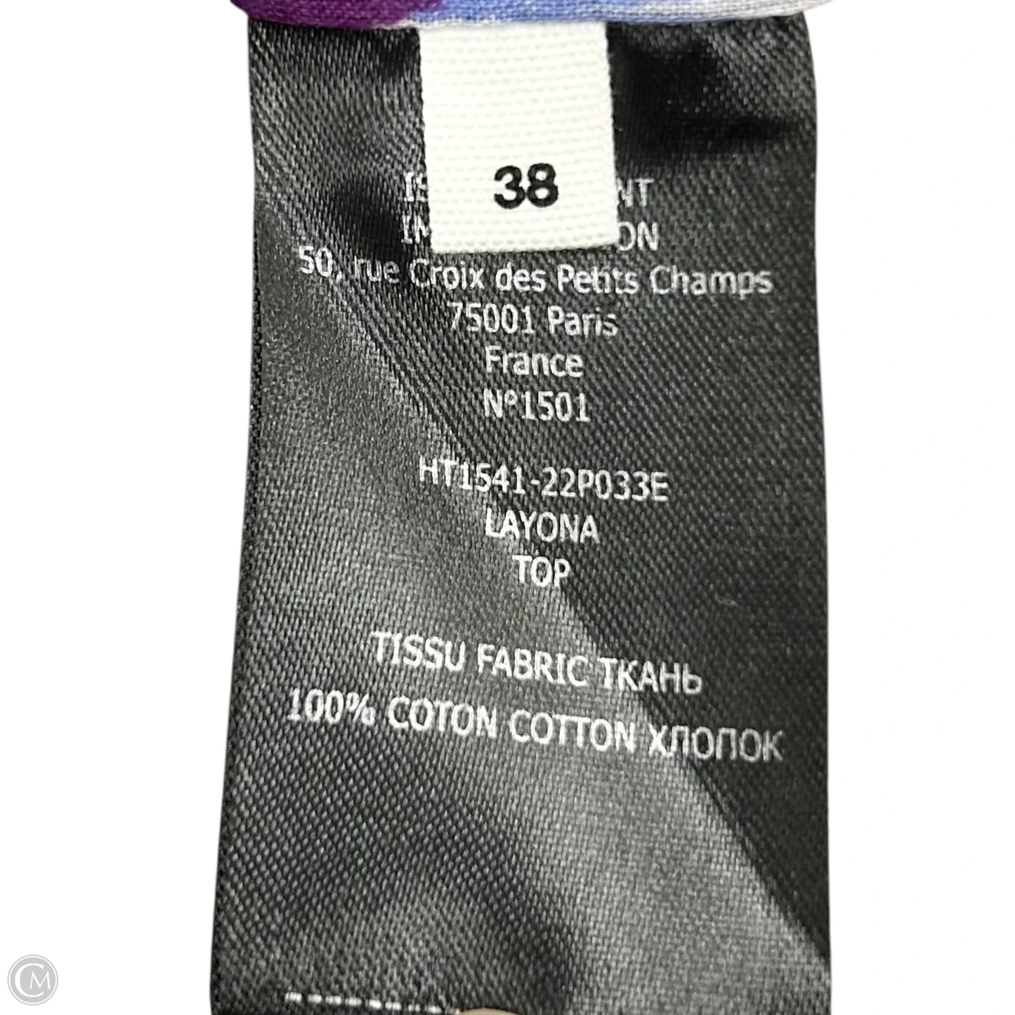 Top Short Sleeve Designer By Isabel Marant In Purple, Size: S