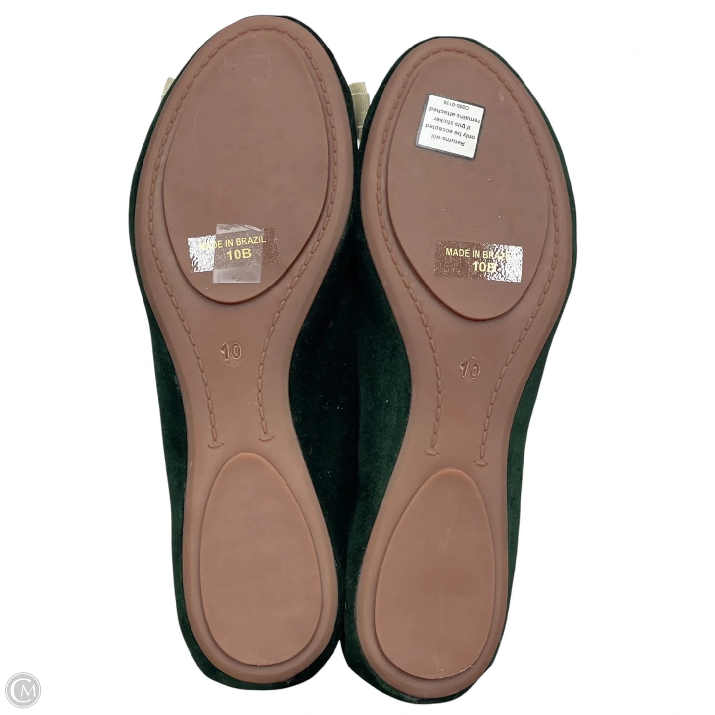 Shoes Flats By Frances Valentine In Green, Size: 10