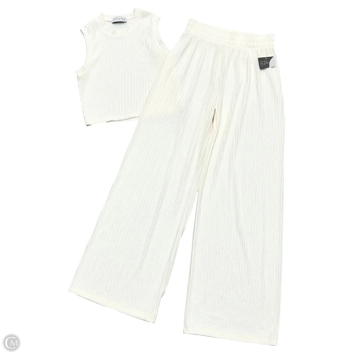 Pants Set 2pc By Love Poem In Ivory, Size: M
